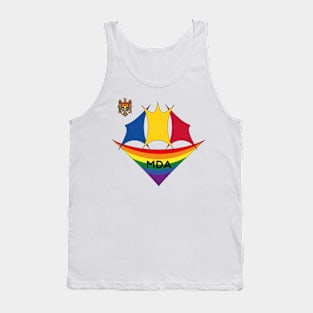 Moldova  pride flag Tank Top